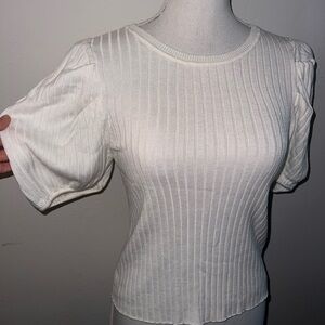 White Puff Sleeve Blouse